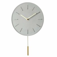 wandklok beton met slinger