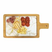 borrelplank hout en wit