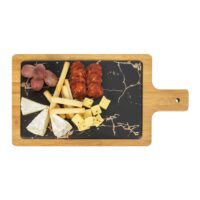 borrelplank hout en zwart