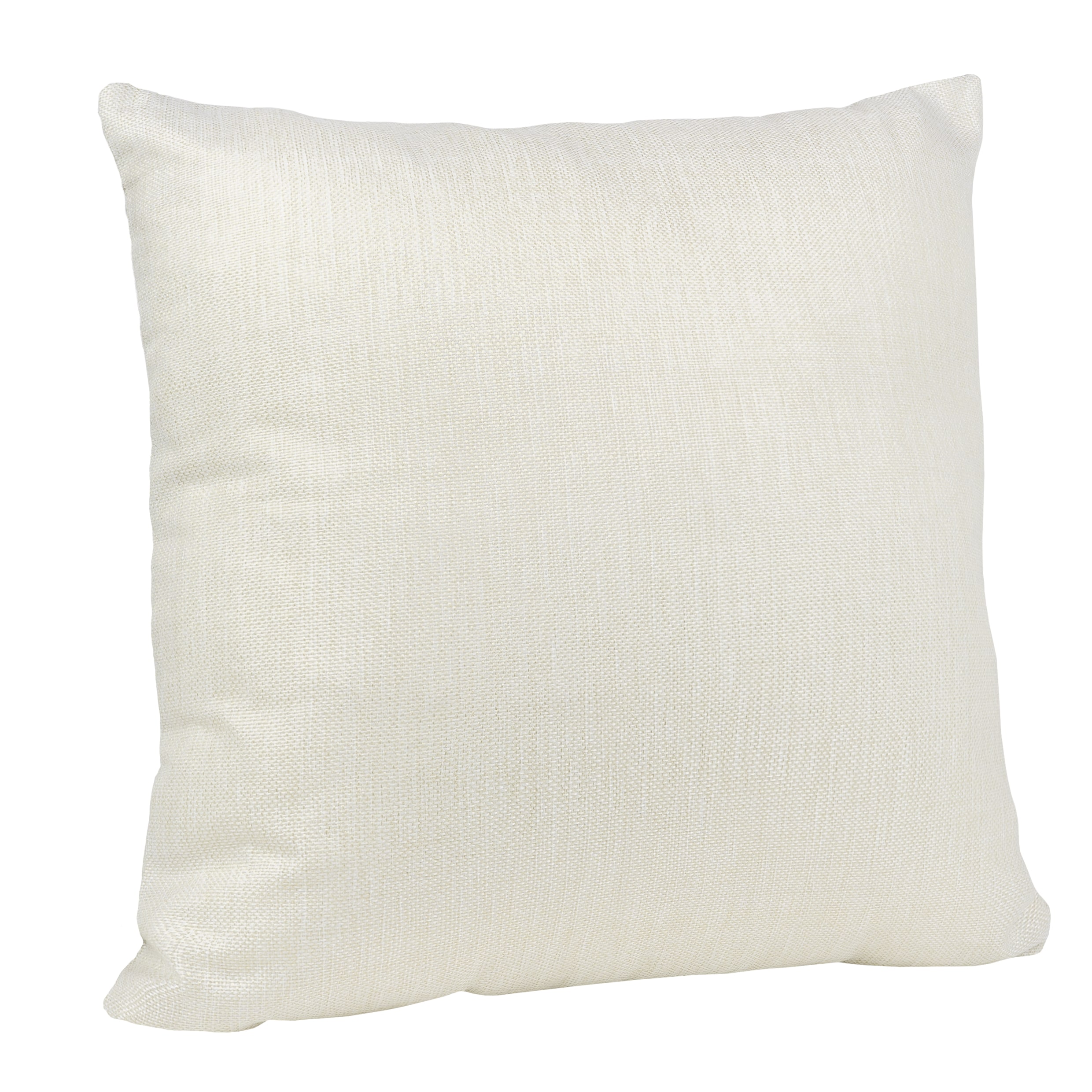 Achterkant van de zwart beige kussen
