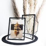 Moderne hexagon lijsten met zwart frame