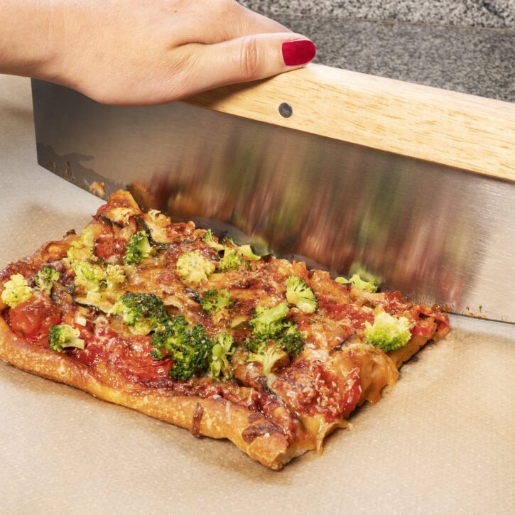 Grote pizzasnijder