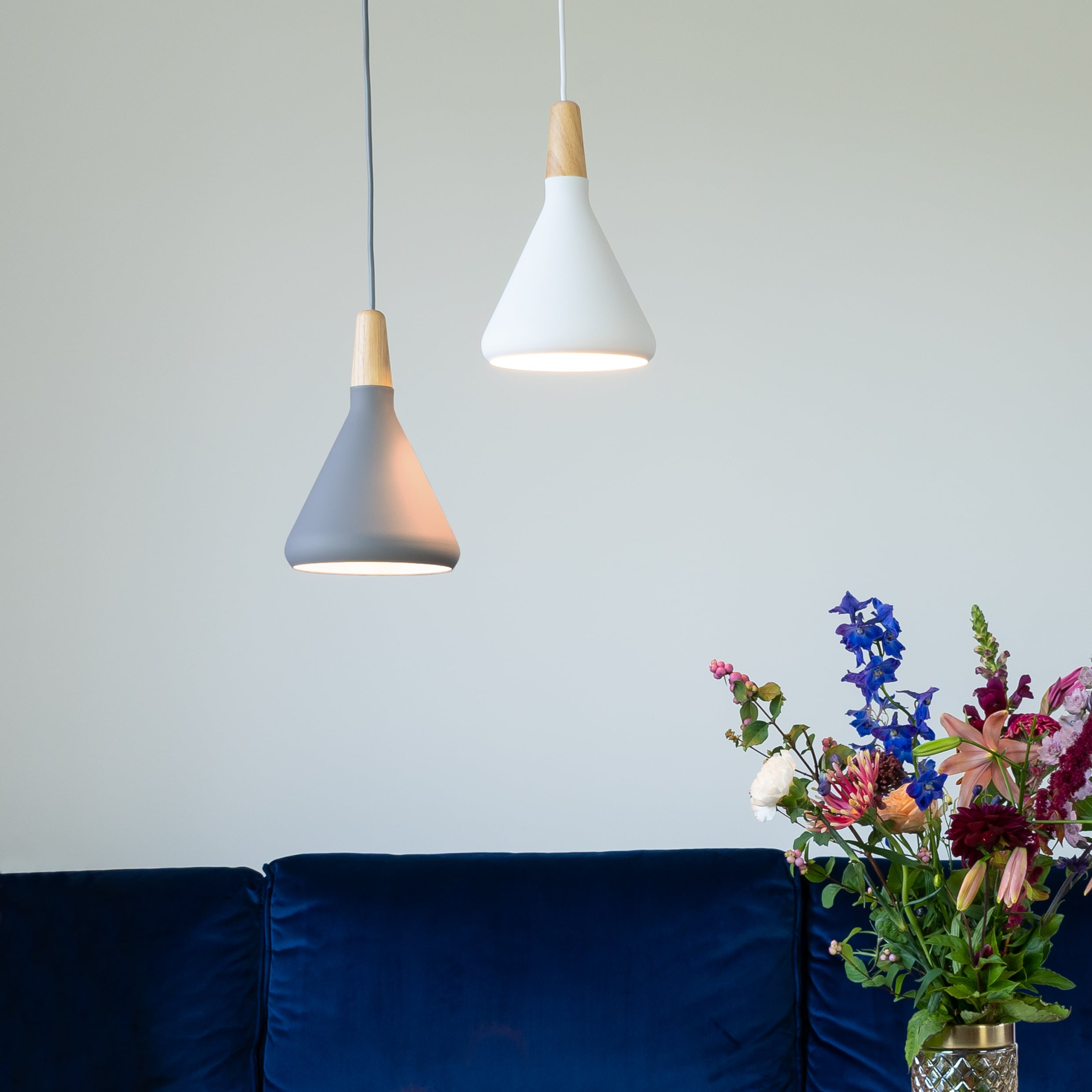 Kegel verlichting hangend