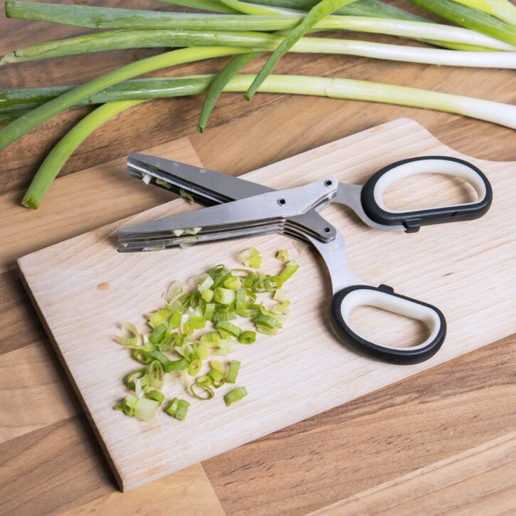 Groentes knippen in stukjes