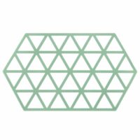 Lange hexagon onderzetter in het groen