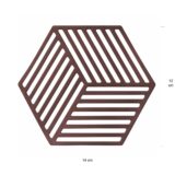 Afmetingen van de kleine hexagon pannenonderzetter