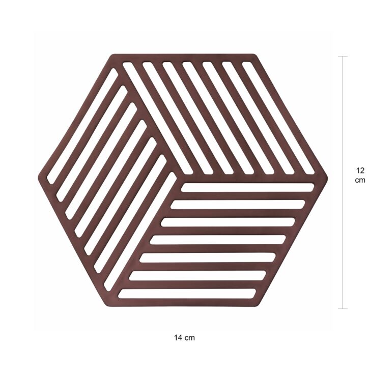 Afmetingen van de kleine hexagon pannenonderzetter