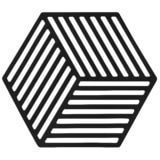 Kleine zwarte hexagon onderzetter