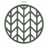 diameter van de pannenonderzetter met pijlenpatroon