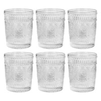 waterglazen set van 6 transparant