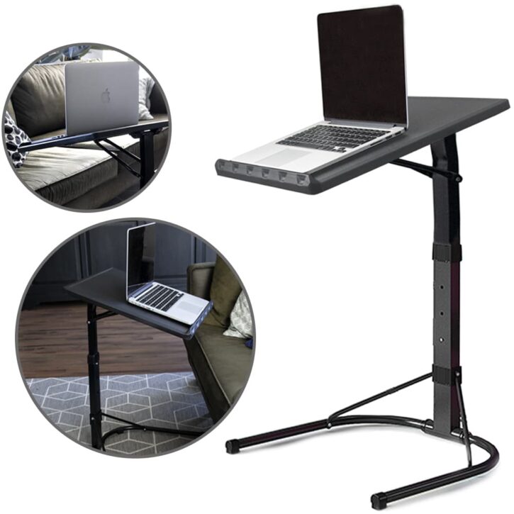 verstelbare laptoptafel grijs