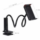Afmetingen telefoon en tablet klem met verstelbare arm